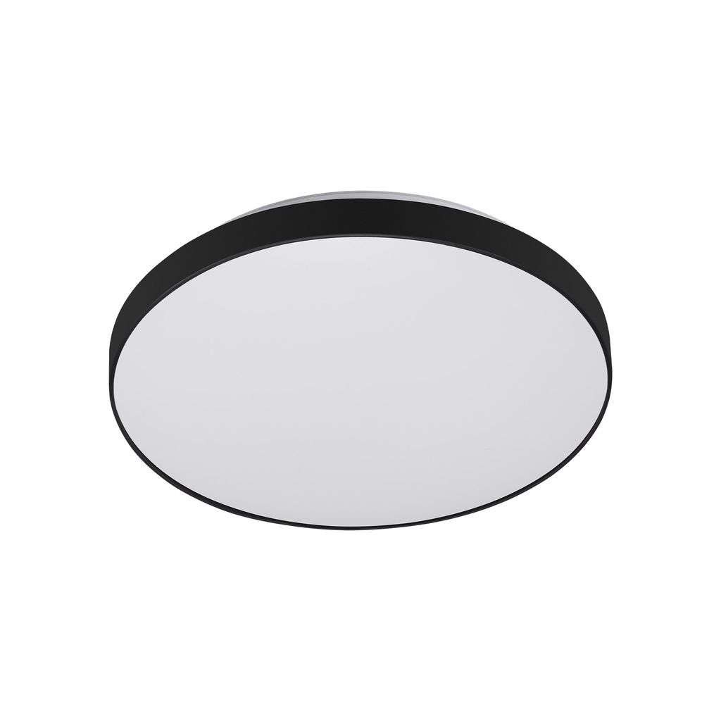 Lampe à plafond LED du capteur Telefunken, Ø 29 cm, 16 W, blanc-noir